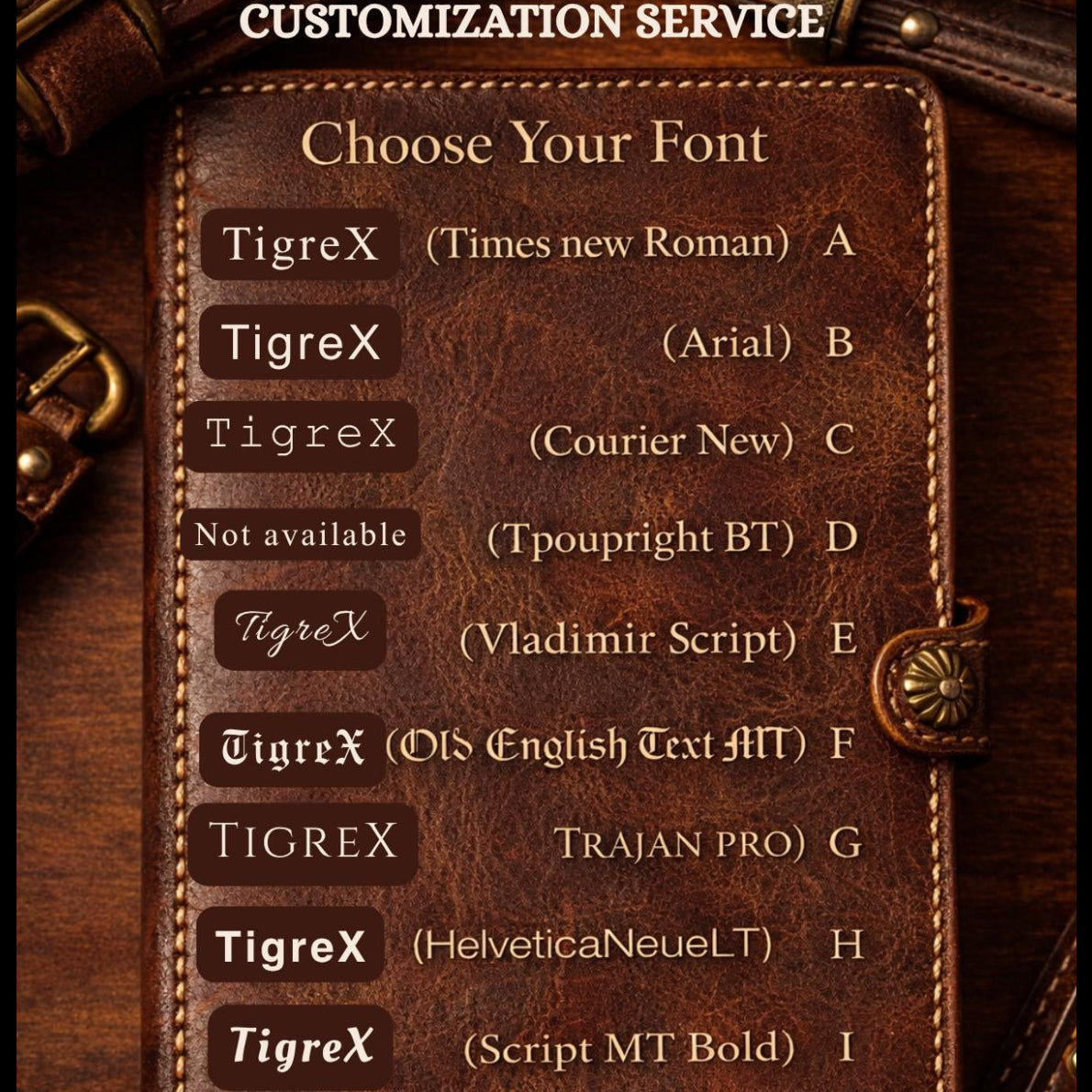 Full-Grain Leather Clipboard – Handcrafted Tigre X Studio