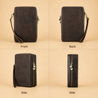 Cigar Travel Case - 4 Cigars, Lighter & Cutter Pocket, Humidor Pouch Tigre X Studio