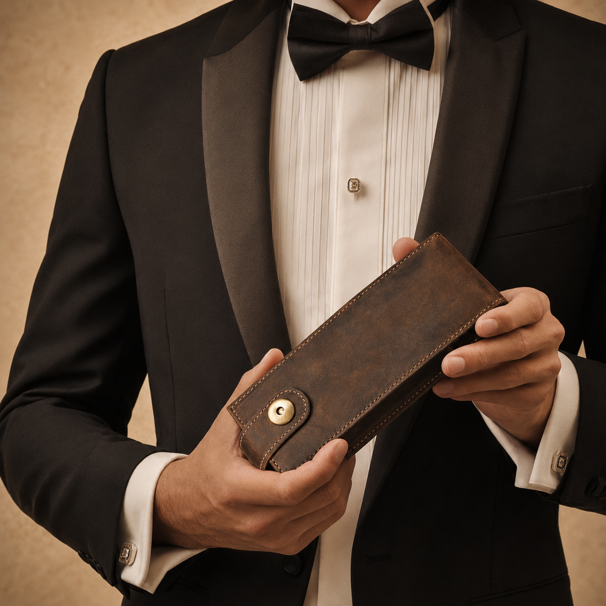 Leather Cigar Travel Case - 2 Cigar Tigre X Studio