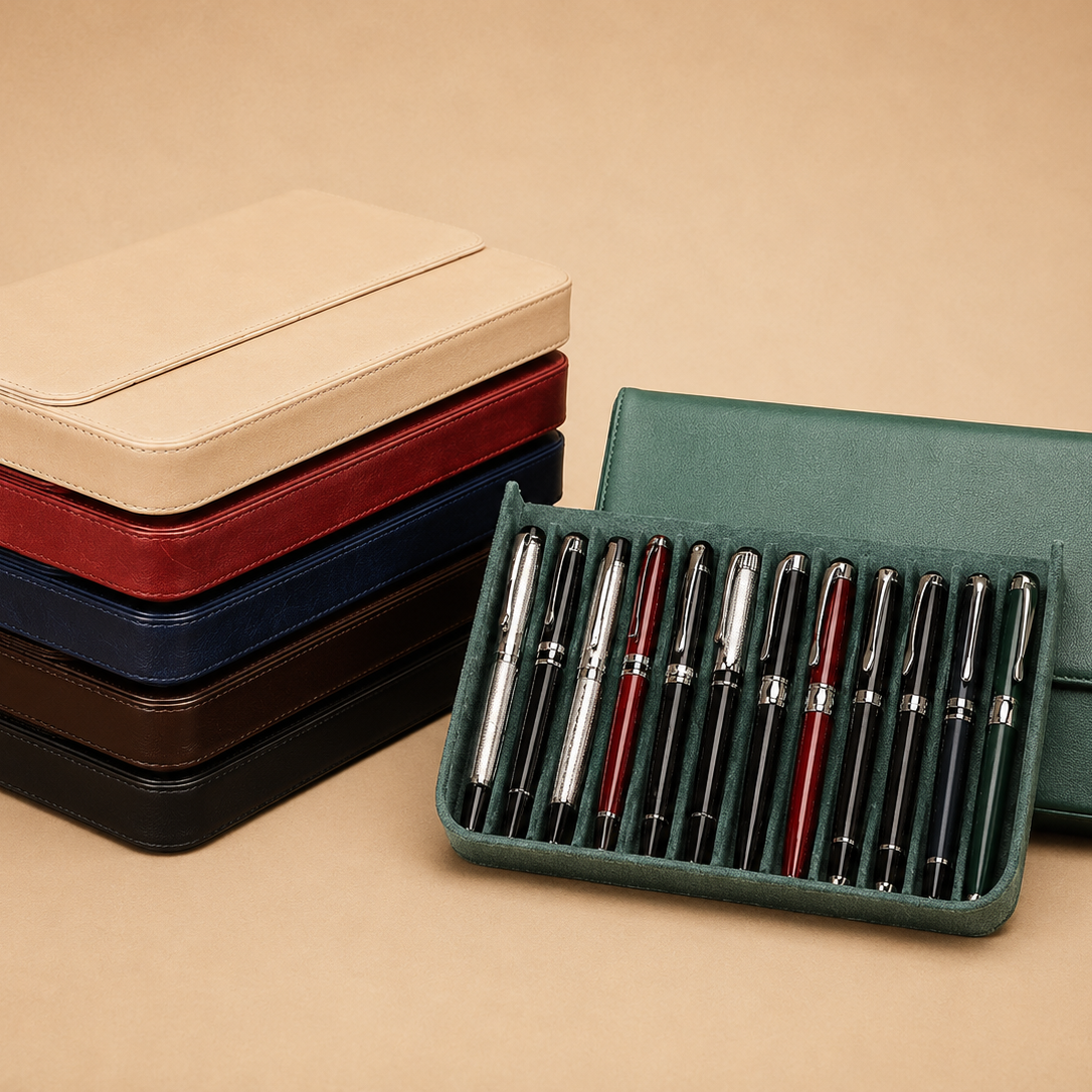 Handmade Leather Pen Case for Fountain Pens & Collectors Tigre X Studio