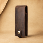 Leather Cigar Travel Case - 2 Cigar Tigre X Studio