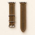 Soft pigskin lining inside the leather Apple Watch band