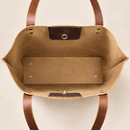 Personalized Leather Tote Bag – XL Full-Grain Work & Laptop Tote TigreX Leather Studio
