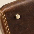 Personalized Leather Tote Bag – XL Full-Grain Work & Laptop Tote TigreX Leather Studio