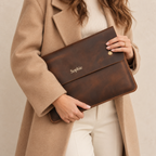 Personalized Leather Tote Bag – XL Full-Grain Work & Laptop Tote TigreX Leather Studio