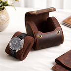 Leather Watch Case – Vintage Full-Grain 1-6 slots Tigre X Studio