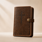 Custom Leather Bible Cover - Floral Embossed Tigre X Studio