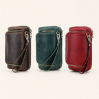 Personalized Leather Tech Organizer – Travel Essentials Case Tigre X Studio