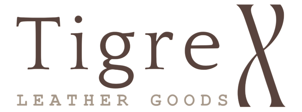 TigreX Leather Goods logo on a white background