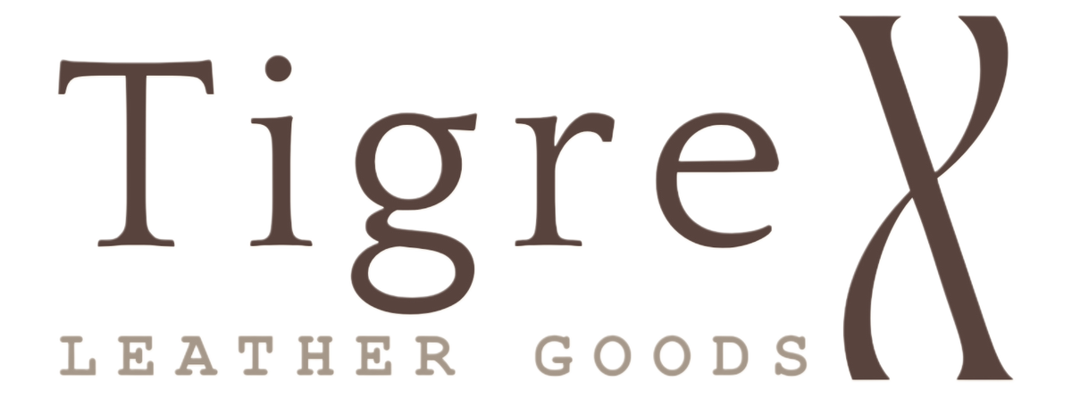 TigreX Leather Goods logo on a white background