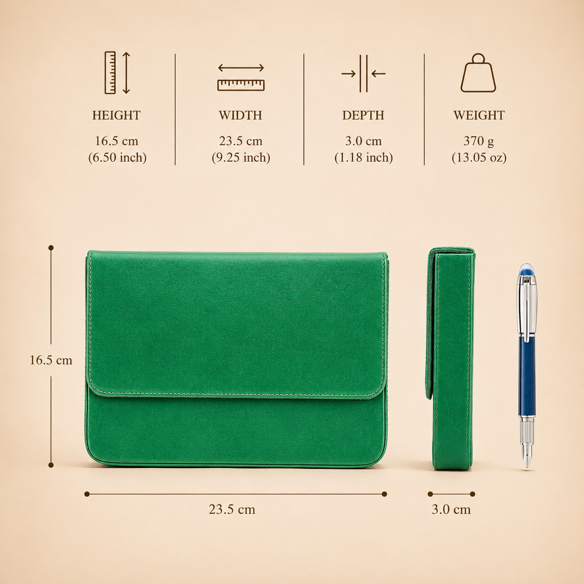 Handmade Leather Pen Case for Fountain Pens & Collectors Tigre X Studio