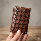 Handwoven Cowhide · Bifold Card Holder Tigre X Studio