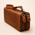 Leather Long Wallet – Genuine Cowhide Zip Around Travel Wallet Tigre X Studio