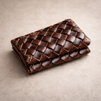 Handwoven Cowhide · Bifold Card Holder Tigre X Studio