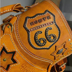 Leather Biker Backpack – Route 66 Etsy