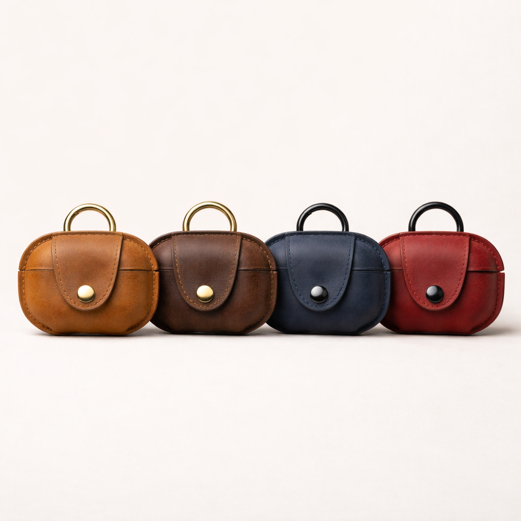 Italian leather AirPods Pro (2nd Gen) case, wireless charging compatible