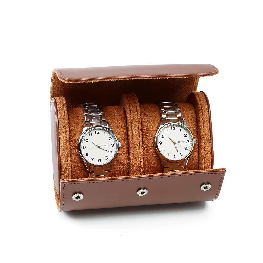 Personalized Leather Watch Case  Hand-Stitched Travel Watch Box Etsy