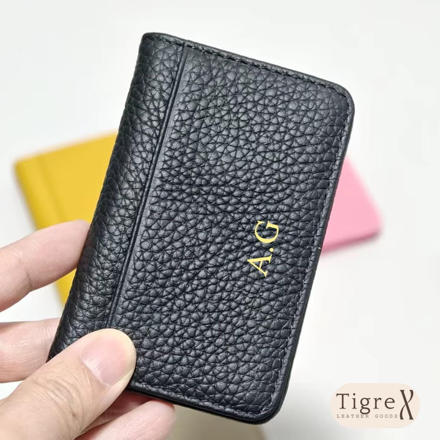 Leather Card Holder – Personalized Tigre X Studio