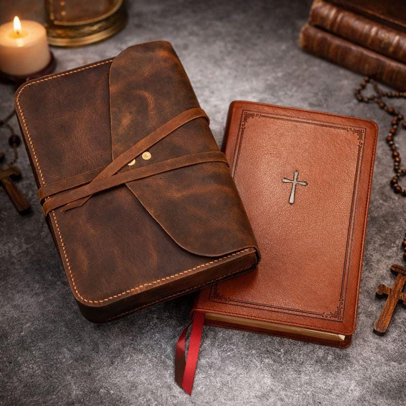 Personalized Leather Bible Cover