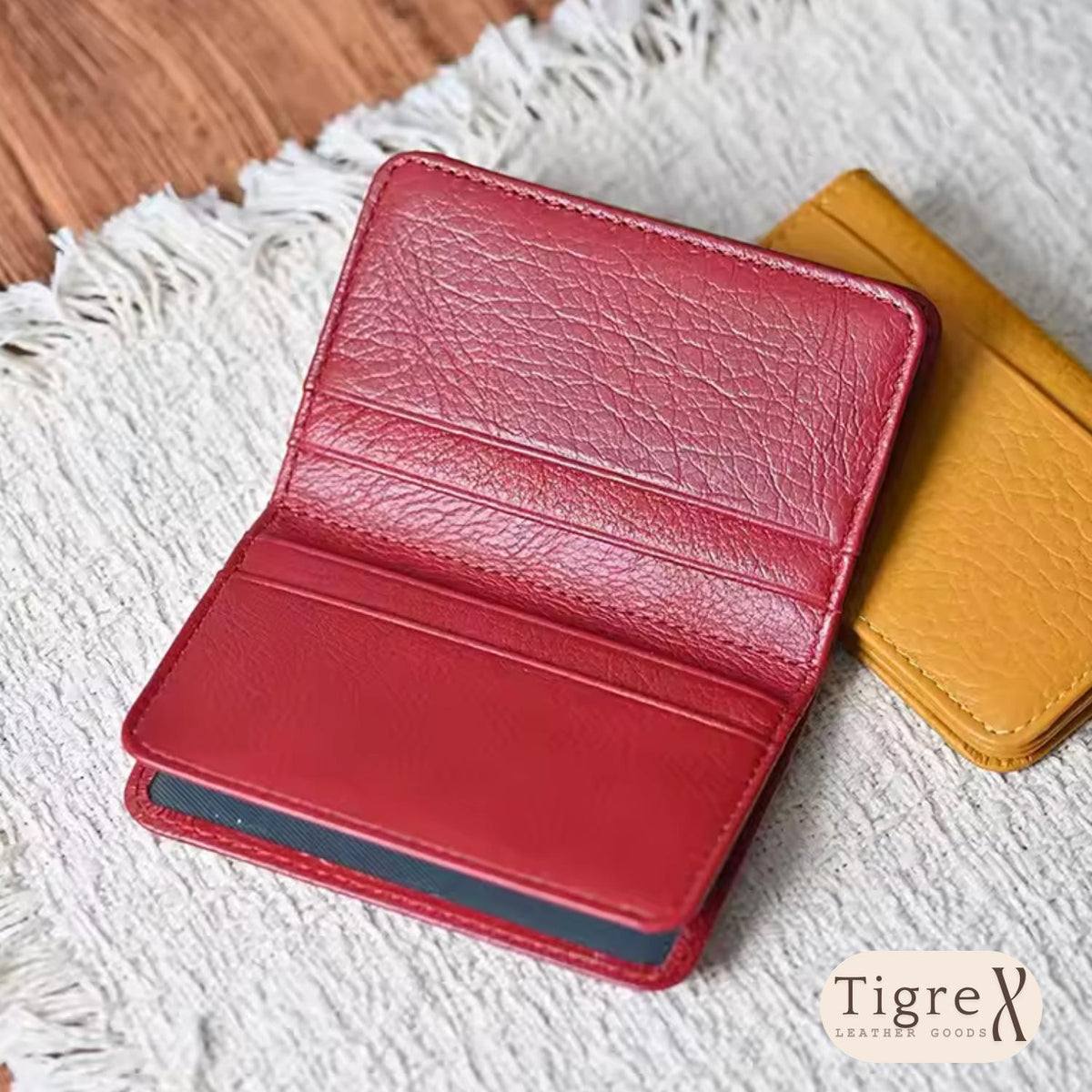Leather Card Holder – Personalized Tigre X Studio