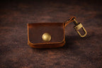 Leather Dice Pouch with Solid Brass Dice Tigre X Studio