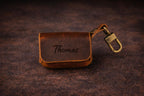 Leather Dice Pouch with Solid Brass Dice Tigre X Studio