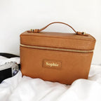 Leather Makeup Case – Structured Cosmetic Organizer for Travel & Everyday Use Tigre X Studio