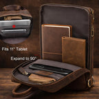 Handmade Chest Bag | Full-Grain Crossbody Sling - iPad Case Tigre X Studio
