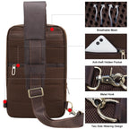 Handmade Chest Bag | Full-Grain Crossbody Sling - iPad Case Tigre X Studio