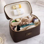 Leather Makeup Case – Structured Cosmetic Organizer for Travel & Everyday Use Tigre X Studio