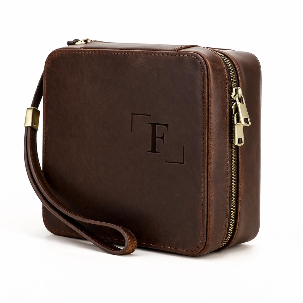 Genuine Leather Travel Watch and Jewelry Organizer Case Tigre X Studio