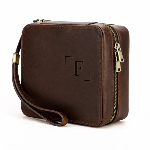 Genuine Leather Travel Watch and Jewelry Organizer Case Tigre X Studio