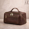 Leather Toiletry Bag – Full Grain Travel Organizer, Personalized Dopp Kit Tigre X Studio