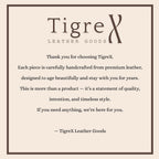 Personalized Leather Camera Strap – Full-Grain Adjustable Strap Tigre X Studio