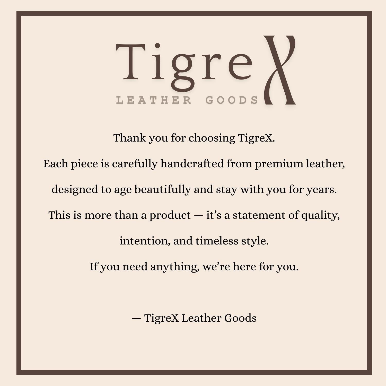 Personalized Leather Camera Strap – Full-Grain Adjustable Strap Tigre X Studio