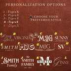 Personalized Leather Tech Organizer – Travel Essentials Case Tigre X Studio
