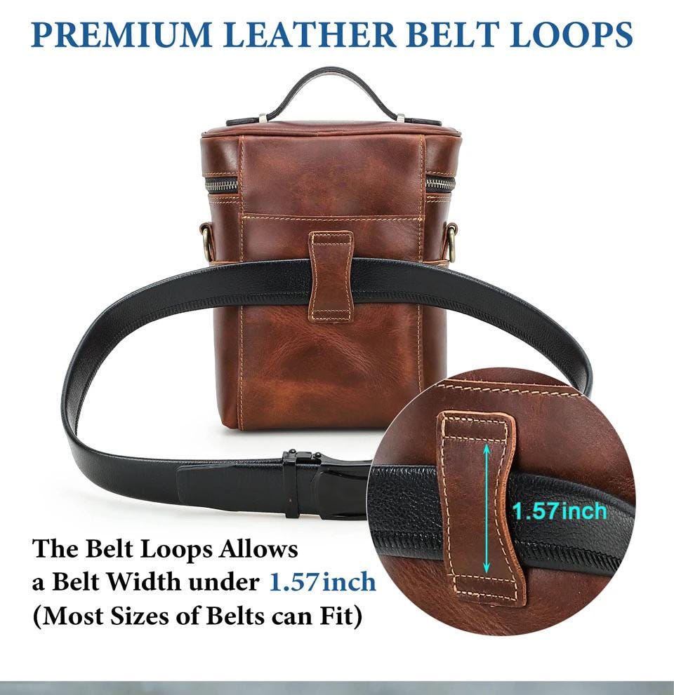 Personalized Leather Crossbody Bag – Full-Grain Everyday Carry Tigre X Studio