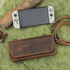 Handmade Leather Nintendo Switch Case – Full Grain Handmade Console Cover Tigre X Studio