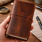 Leather Traveler’s Notebook – Full Grain Refillable Journal Cover Tigre X Studio