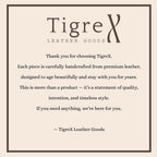 Monogram Leather Backpack – Full-Grain Travel & Laptop Bag Tigre X Studio