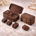 Personalized Leather Watch Case – 3 Slot Travel Organizer Tigre X Studio