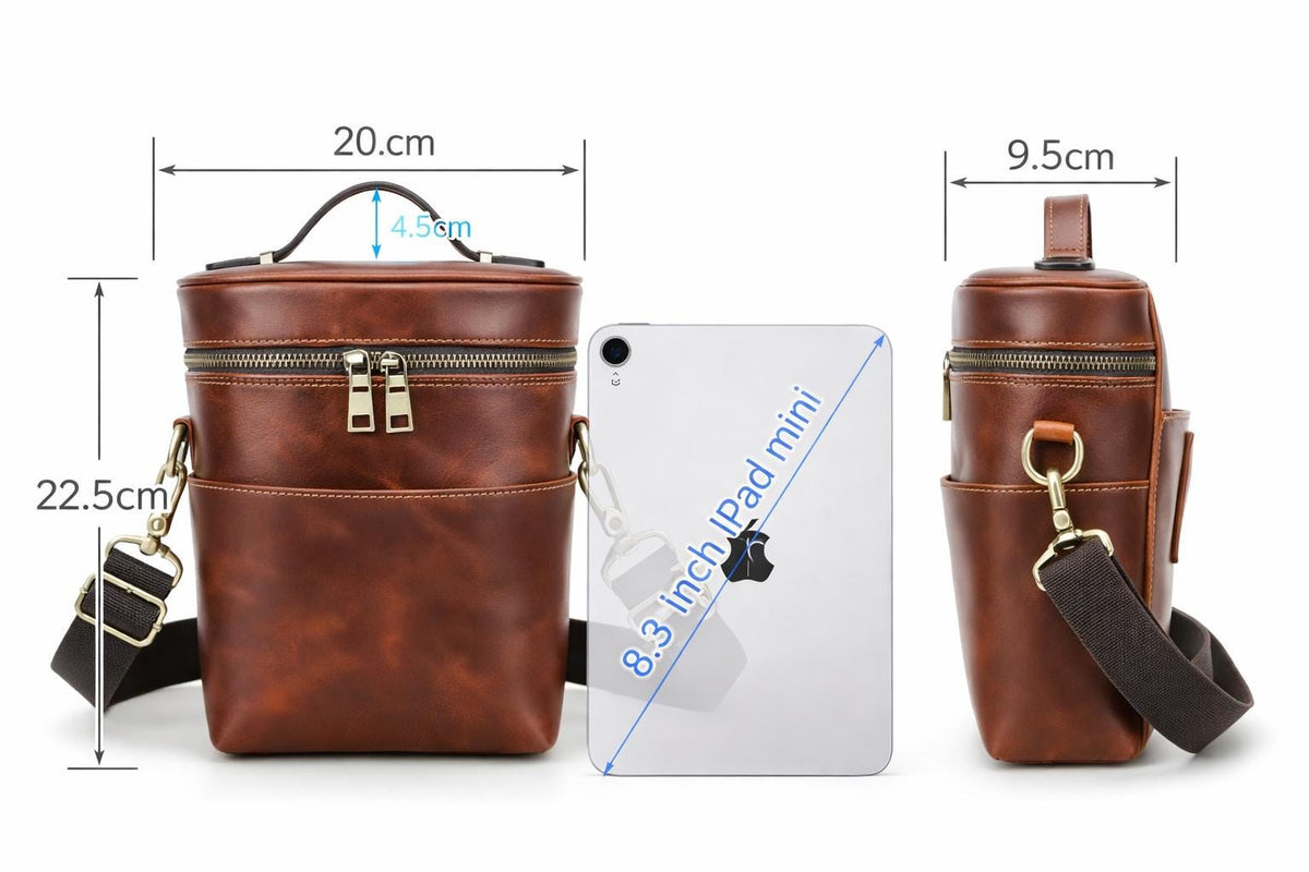 Personalized Leather Crossbody Bag – Full-Grain Everyday Carry Tigre X Studio