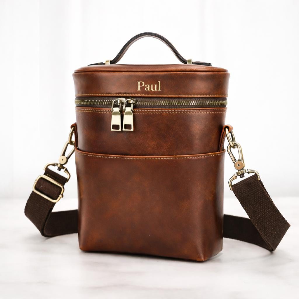 Personalized Leather Crossbody Bag – Full-Grain Everyday Carry Tigre X Studio