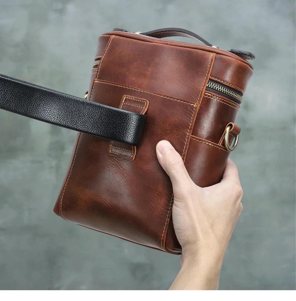 Personalized Leather Crossbody Bag – Full-Grain Everyday Carry Tigre X Studio